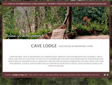 Tablet Screenshot of cavelodge.com